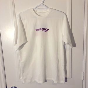 SAUCONY T-Shirt, White, Men’s Size L